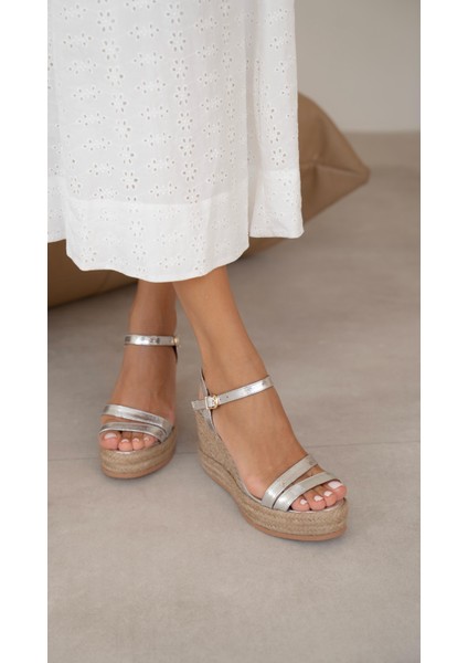 Milano Lame Hakiki Deri Sandalet modelleri