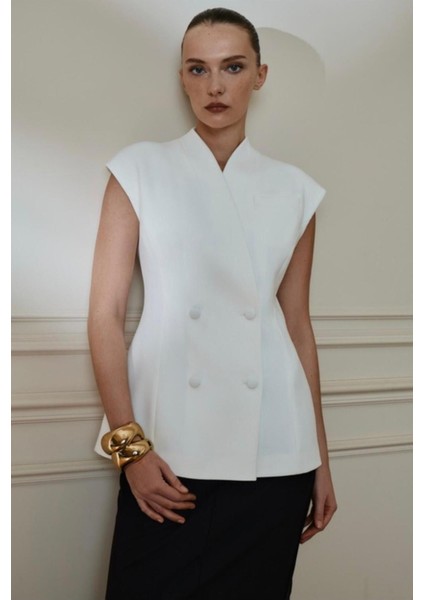 Düğmeli Laverne Yelek