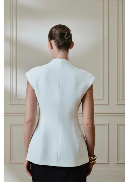 Düğmeli Laverne Yelek fiyatları