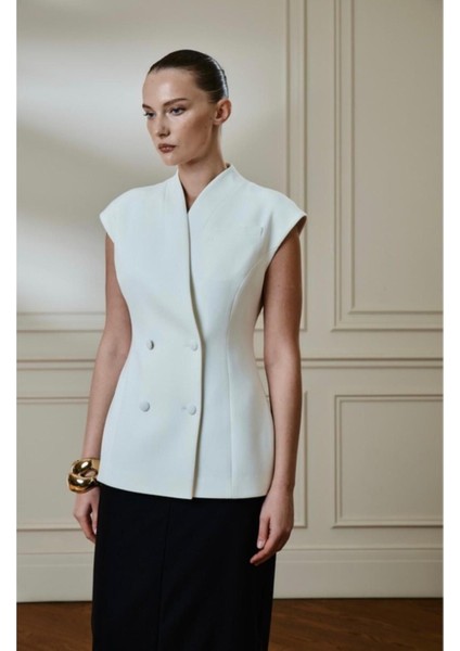 Düğmeli Laverne Yelek modelleri