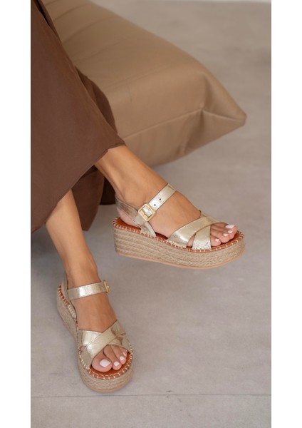 Elias Dore Hakiki Deri Sandalet