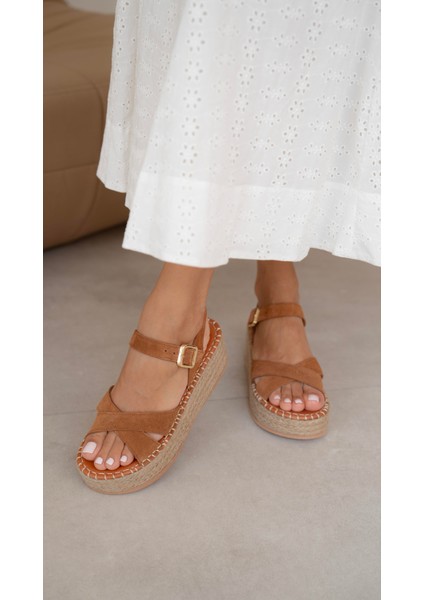 Elias Taba Süet Hakiki Deri Sandalet fırsatları