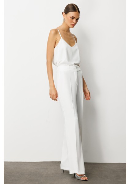 Moda Ilgi Kadın Krep Pantolon 0007 Ekru modelleri