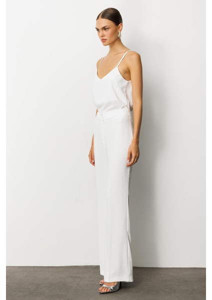 Moda Ilgi Kadın Krep Pantolon 0007 Ekru fırsatları