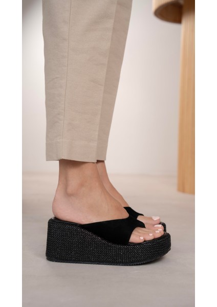 Siena Siyah Süet Hakiki Süet Kadın Terlik fiyatları