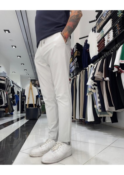 Power Likralı Non Iron Slim Fit Erkek Kumaş Pantolon