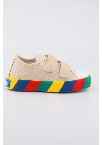 Erkek Çocuk Spor Ayakkabı Erkek Çocuk Sneaker Bej Krem Renk Çocuk Spor Ayakkabı Yeni Sezon fırsatları