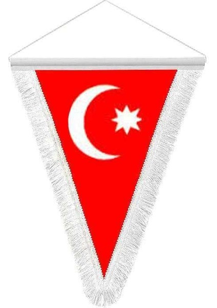 Osmanlı Son Imparatorluğu Bayrağı - 17 Eski Türk Devletleri - Satenüçgen Flama Bayrak