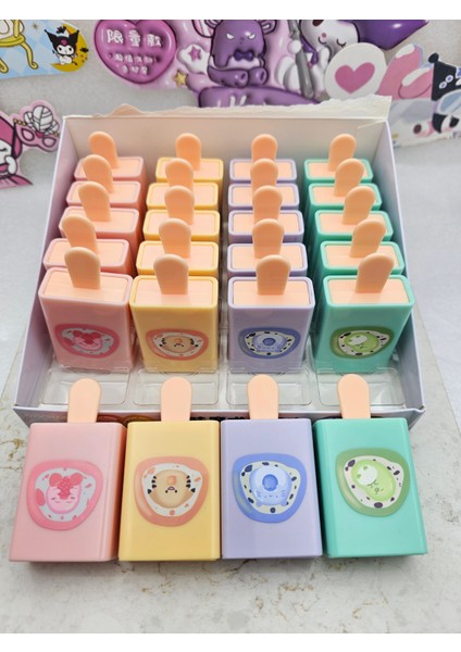 1 Adet Magnet Silgi Çift Kutulu Kilitli Sevimli Silgi Renk Seçenekli Hediyelik Silgiler Çift Kutulu