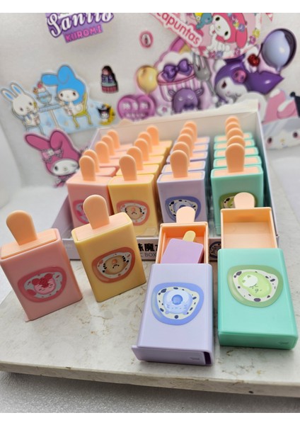 1 Adet Magnet Silgi Çift Kutulu Kilitli Sevimli Silgi Renk Seçenekli Hediyelik Silgiler Çift Kutulu modelleri