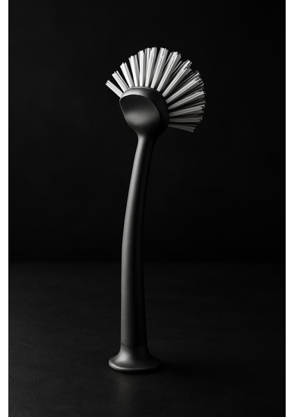 29 cm Ergonomik Saplı Sert Kıllı Bulaşık Fırçası, Dayanıklı ve Şık Tasarım