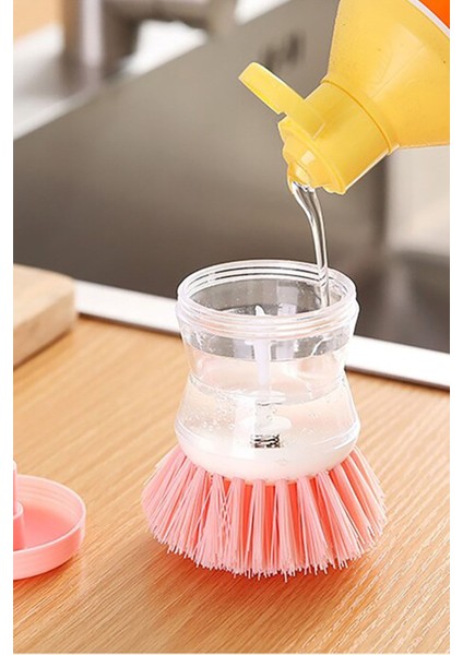 Hazneli Sıvı Deterjanlı Çok Amaçlı Yıkama Fırçası modelleri