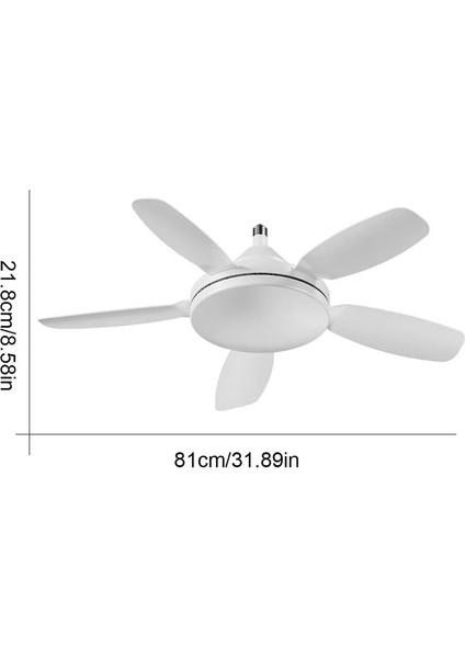 Sessiz Büyük Boy 81 cm Tavan Vantilatörü E27 Duylu Uzaktan Kumandalı 3 Renk