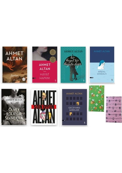 Ahmet Altan Set - 7 Kitap - 2 Adet Not Defteri Hediye