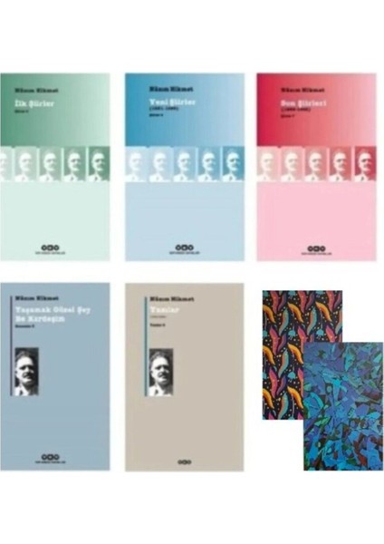 Nazım Hikmet 5 Kitap Set 3 + 2 Not Defteri Hediye