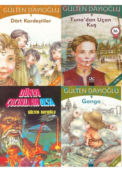 Dört Kardeştiler+Dünya Çocukların Olsa+Tuna’dan Uçan Kuş+Ganga Toplam 4 Kitap Set Thebaliris