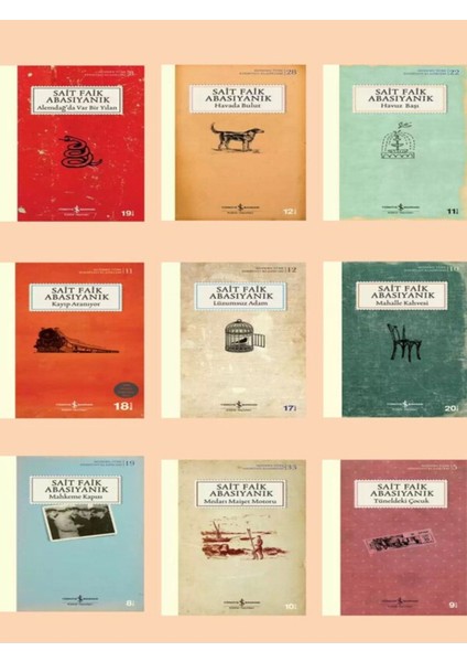 Sait Faik Abasıyanık Kitapları Toplam 9 Kitap Set 1308 Sayfa