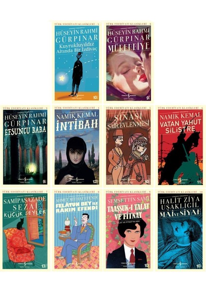 İş Türk Klasikleri Dizisi 1-2-3-4-5-6-7-8-9-10 Kitaplar Set Ciltsiz Kollektif Eserler