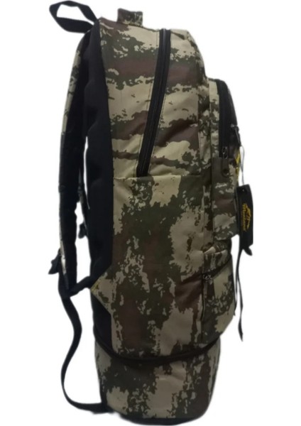 Körüklü Kamuflaj Su Geçirmez Çok Gözlü Laptop Bölmeli Kampçı-Seyahat-Dağcı Sırt Çantası 90 Lt fiyatları