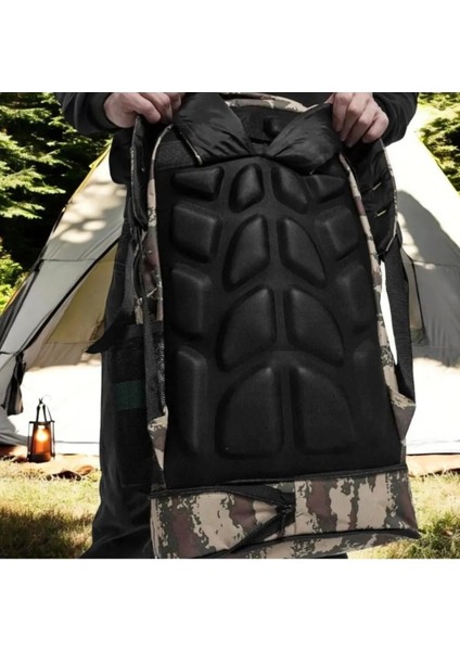 Körüklü Kamuflaj Su Geçirmez Çok Gözlü Laptop Bölmeli Kampçı-Seyahat-Dağcı Sırt Çantası 90 Lt modelleri