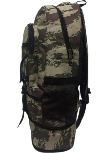 Körüklü Kamuflaj Su Geçirmez Çok Gözlü Laptop Bölmeli Kampçı-Seyahat-Dağcı Sırt Çantası 90 Lt fırsatları