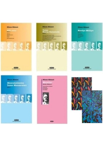Nazım Hikmet 5 Kitap Set 2 + 2 Not Defteri Hediye