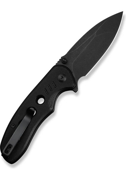 Triptych Flipper & Thumb Stud & Button Lock Knife All Black G10 Handle Çakı modelleri