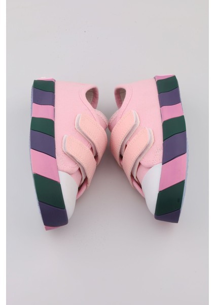 Yeni Sezon Renkli Tabanlı Pembe Kız Çocuk Spor Ayakkabı | Işıklı, Hafif, Ortopedik Kız Çocuk Sneaker modelleri