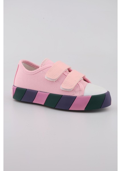 Yeni Sezon Renkli Tabanlı Pembe Kız Çocuk Spor Ayakkabı | Işıklı, Hafif, Ortopedik Kız Çocuk Sneaker indirimleri
