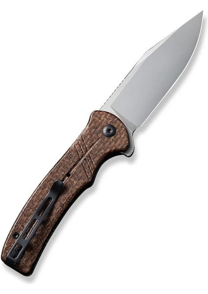 Cogent Flipper & Button Lock Knife Brown Micarta Handle Çakı modelleri