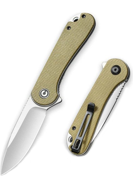 Elementum Flipper Knife Olive Micarta Handle Çakı fiyatları