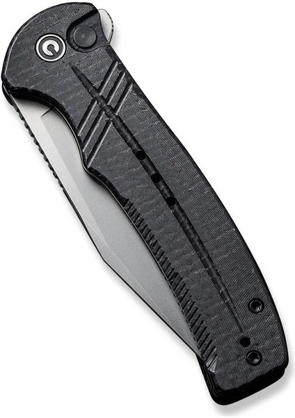 Cogent Flipper & Button Lock Knife Black Micarta Handle Çakı indirimleri