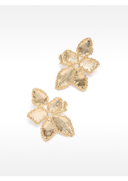 Çiçek Desenli Küpe modelleri