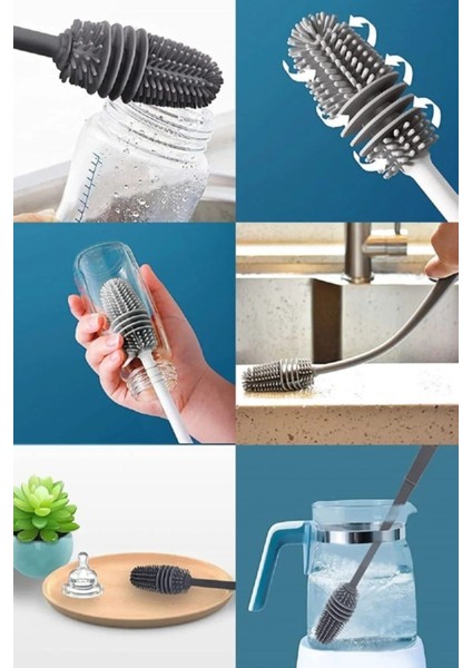 Çok Fonksiyonlu Silikon Bulaşık Fırçası, Temizlik Kolaylığı Sağlar indirimleri