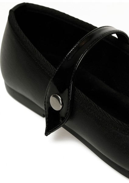 24K-503 5pr Siyah Kadın Babet