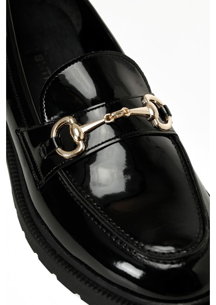 25K-2102 5pr Siyah Kadın Loafer