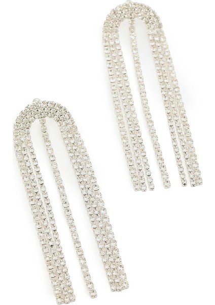 Shıny 5fx Gri Kadın Küpe