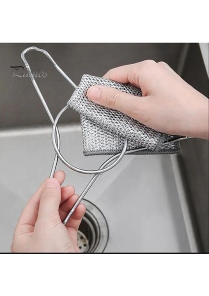 3'lü Çok Amaçlı Çift Katlı Çizilmez Tel Bulaşık Bezi Seti fırsatları