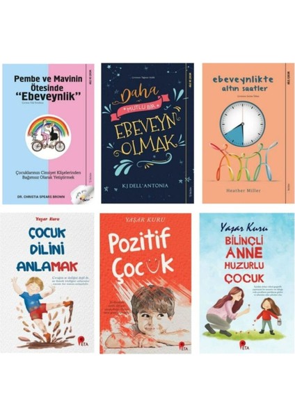 Pembe ve Mavinin Ötesinde Ebeveynlik-Daha Mutlu Bir Ebeveyn Olmak-Ebeveynlikte Altın Saatler+3 Kitap