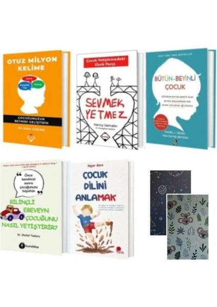 Set Otuz Milyon Kelime-Bütün Beyinli-Çocuk Dilini-Sevmek Yetmez-Bilinçli Ebeveyn-2 Not Deft.hediye