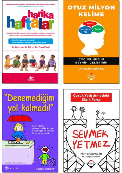 Harika Haftalar Otuz Milyon Kelime Dana Suskind Sevmek Yetmez Nancy Samalin Denemediğim Yol Kalmadı