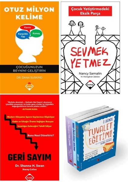 Aile ve Çocuk 6 Kitap Set Otuzmilyon Kelime Sevmek Yetmez - Dana Suskind