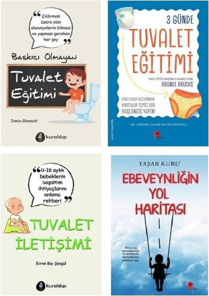 Tuvalet Eğitimi Set- 3 Kitap + Ebeveynliğin Yol Haritası Hediye