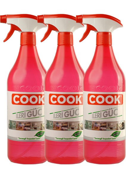 Bitkisel Çok Amaçlı Temizleyici Leke Çıkarıcı - Yağ Çözücü 1 lt x 3 Adet