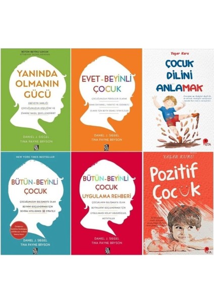 Yanında Olmanın Gücü Bütün Beyinli Çocuk Serisi 4 Kitap + Yaşar Kuru 2 Kitap Çocuk Dili Pozitif Çocu