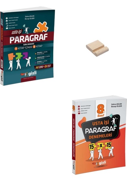Lgs 8. Sınıf Usta Işi Paragraf Soru Bankası ve Deneme + Telefon Tutucu