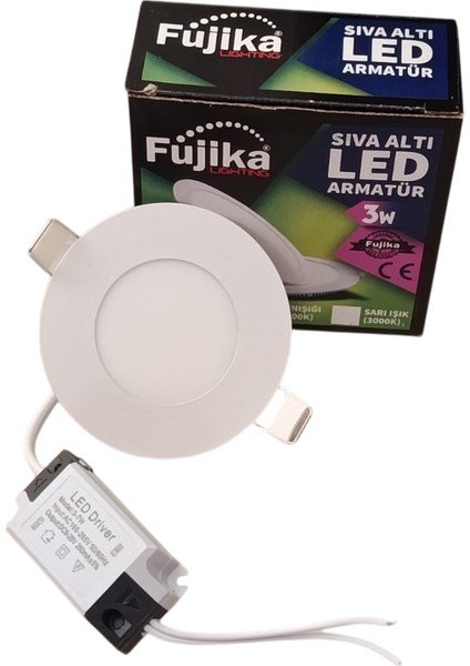 LED Panel Slim 3W Sıva Altı (Beyaz Işık) 6500K/270LÜMEN fiyatları