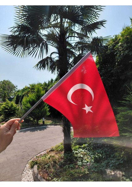 20 ADET Türk Bayrağı 30x45cm Sopalı–120 G/m²| Raşel ,Dijital Baskı,Dış Mekan modelleri