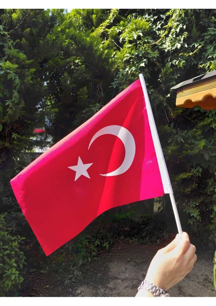 20 ADET Türk Bayrağı 30x45cm Sopalı–120 G/m²| Raşel ,Dijital Baskı,Dış Mekan fırsatları