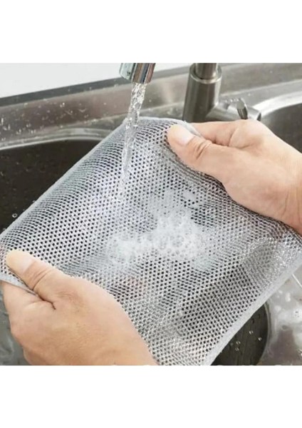 Paslanmaz Inox Telli Bulaşık Bezi 3'lü Set modelleri